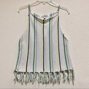 Cupcake and Cashmere Stripe Sweater Tank (L)